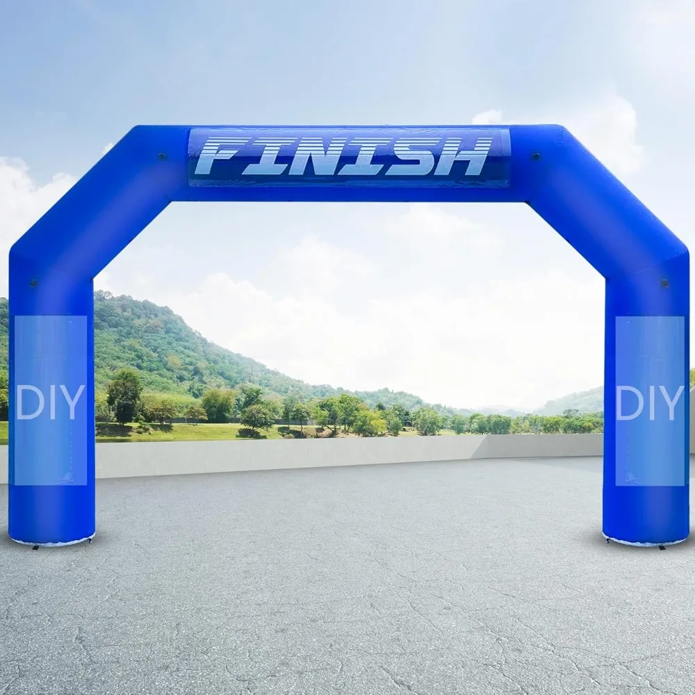 20ft Inflatable Arch, Huge Inflatable Archway with Powerful Blower and Start Finish Line Banners for 5K Race, Fundraisers, Adver