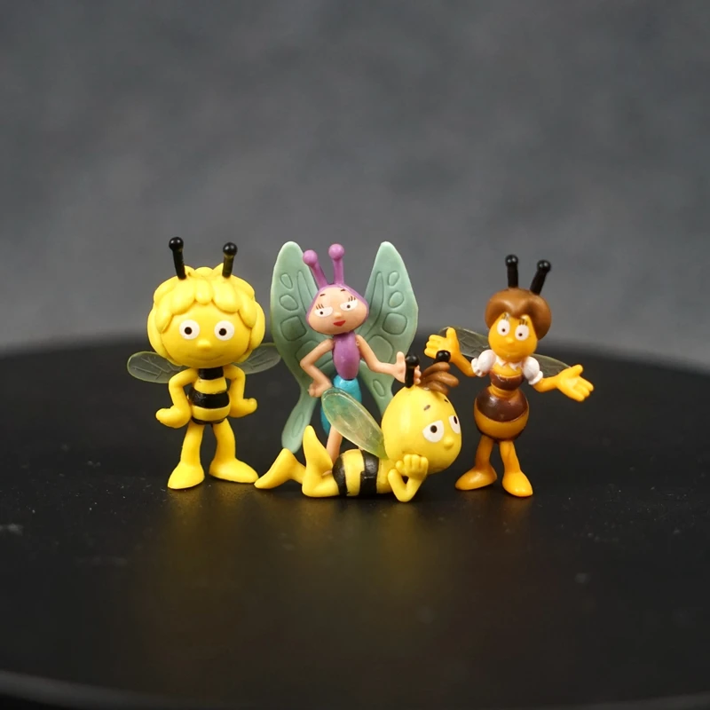 

Maya the Bee Willy Flip Ben Beatrice Anime Figures Cute Cartoon Bee Model Mini Doll Ornaments Collectible Toys Children's Gifts