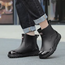 Waterproof Anti - Slip Wear - Resistant Rubber Shoes - 43 (Black - 1)