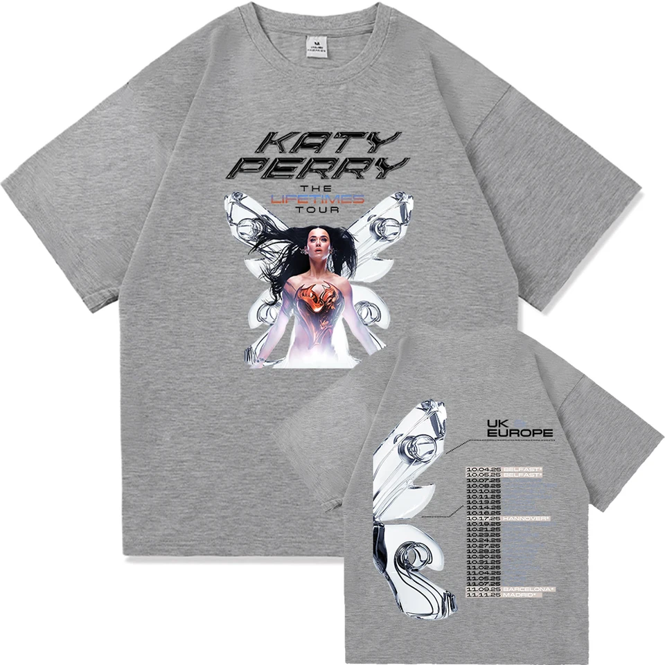 Katy Perry The Lifetime UK&EUROPE Tour 2025 T Shirt Fashion Men