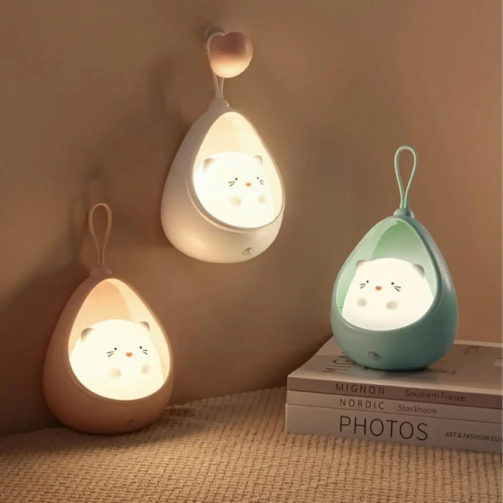 Cute Animal LED Night Light Sensor Control Human Induction Lamp For