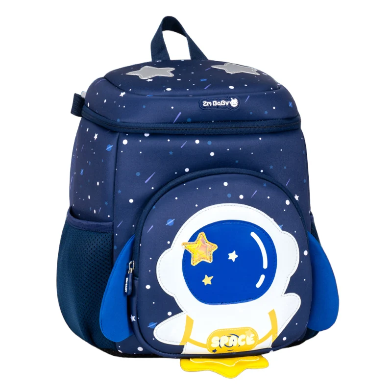 Toddler Anti-Loss Backpack for Girls Astronaut Print Waterproof Boys School Bag Kindergarten Kids Backpacks Mochila Escolar Niña