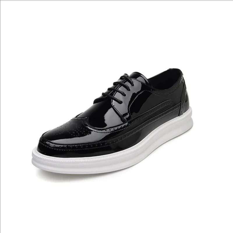 Oxford Shoes For Men Fashion Brogue Shoes Men's Leather Formal Dress Comfortable Office Mens Wedding Party Male Shoe