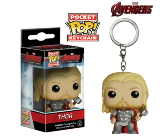 FUNKO POP Marvel Studios New Zombie Thor Keychain Toy PVC