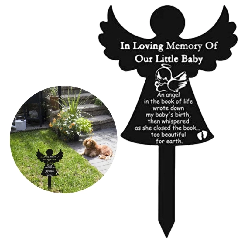 Pet Memorial Grave Marker Pet Dog Cats Acrylic Ornaments for Outdoor and Indoor Remembrance Memorial Gift