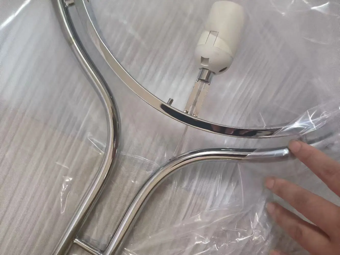 White Acrylic Ball Floor Light