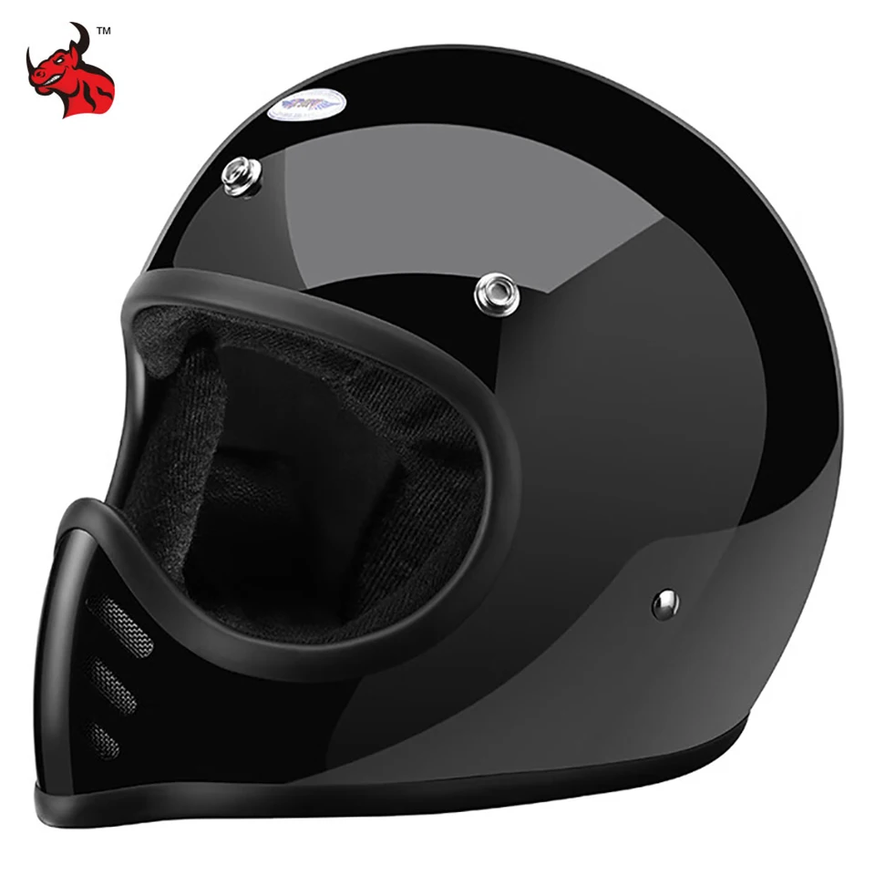Full Face Retro Motobike Riding Fiberglass Helmet Secure Capacete Electric Motorcycle Helmet The Four Seasons Cyclin