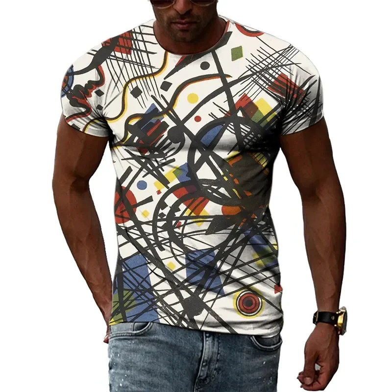 

3D Printed Stylish Casual Men's T-shirt