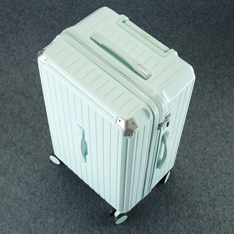 PLUENLI Luggage Large Capacity Trolley Case Female Suitcase Male Student Password Case Leather