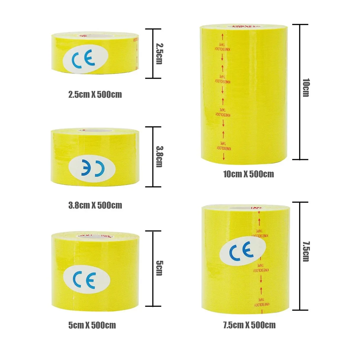 2pcs Sports Waterproof Kinesiology Tape Stickers Athletic Bandage Muscle Recovery Protector Strapping Pain Relief Tennis Gym