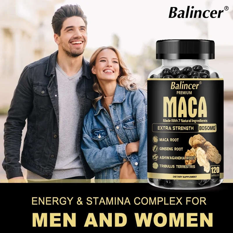 Maca Supplement Balincer with Ginseng Ashwagandha Tribulus Terrestris 8050mg