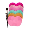 Colorful Brush Cleaner Scrubbe Board Cosmetic Makeup Brush Washing Silicone Gel Cleaning Mat Foundation Makeup Brush Cleaner Pad