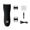 Electric Groin Hair Trimmer Body Groomer Shaver for Men Waterproof Wet/Dry Clippers Male Face Beard 1
