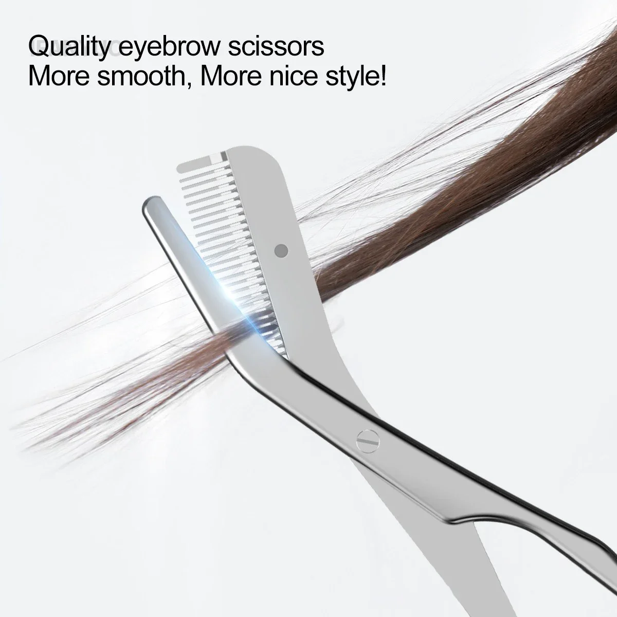 Stainless Steel Eyebrow Trimmer with Comb Brush Precision Hair Removal Shaver Scissors Eyebrows Shaping Makeup Tool eyebrow trimmer set eyebrow trimmer