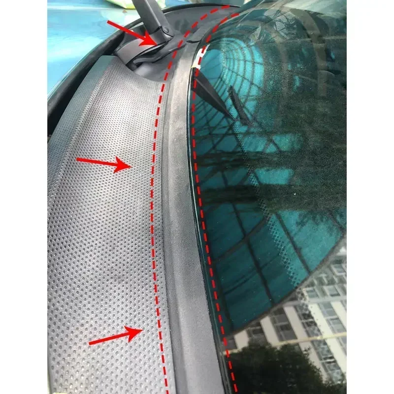 LHD Car Cowl Molding Windshield Cover Strip Panel Trim Weatherstrip Seal For BMW MINI Cooper S R55 R56 R57 2006-2015 windshield cowl grille cover windshield molding trim weatherstrip replacement