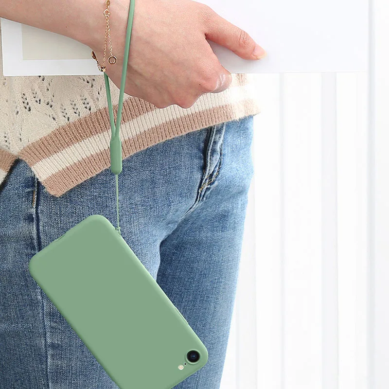 Silicone Charm Wrist Strap Lanyard for Phones, Cameras, and Keys