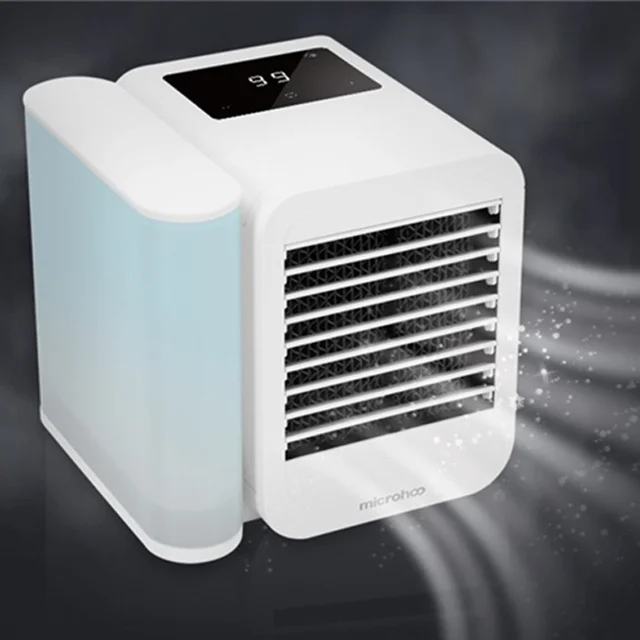 แบบพกพา Microhoo Mini Air Conditioner 1000ML พัดลมคูลเลอร์น้ํามันหอมระเหยน้ํามันหอมระเหย Diffuser Fast Cooling Humidifier ในครัวเรือน 1