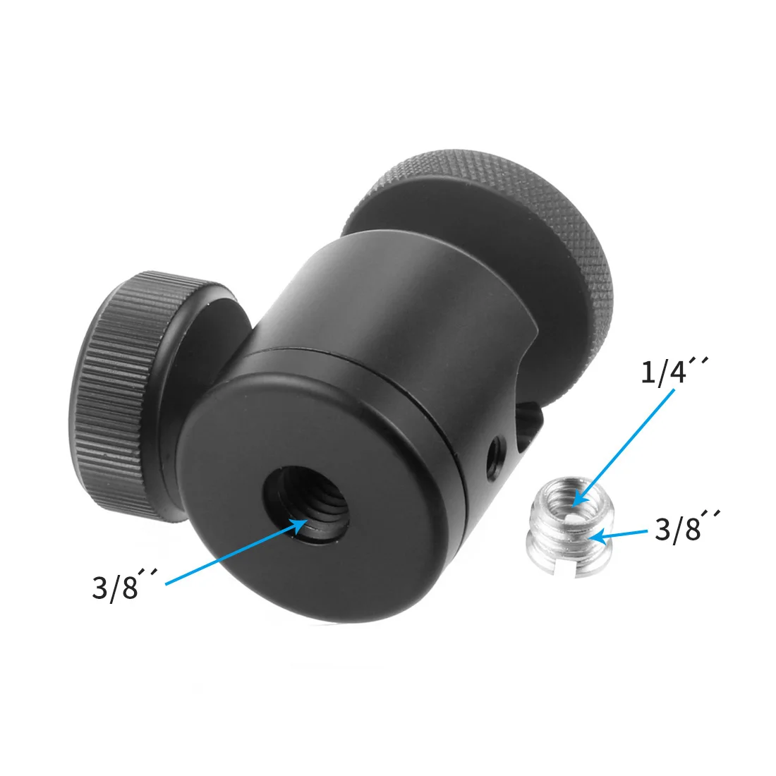 Super Clamp Mount Holder with Tripod Ball Head Adapter for Gopro For Insta360 DS