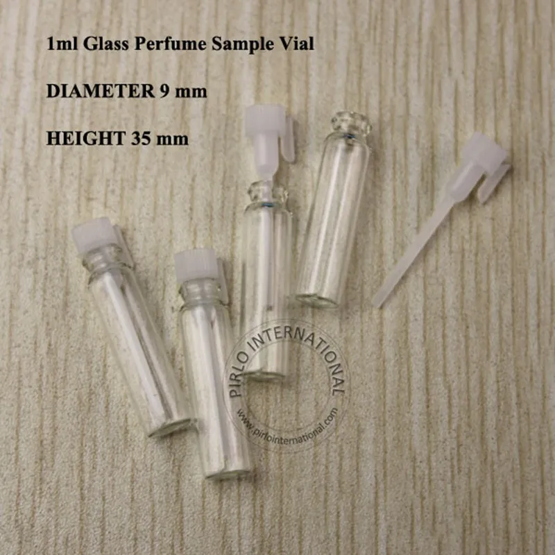 

Wholesale 1ml Glass Bottle Mini Perfume Bottles 1cc Small Glass Vial Perfume Sample Containers 100pcs/lot