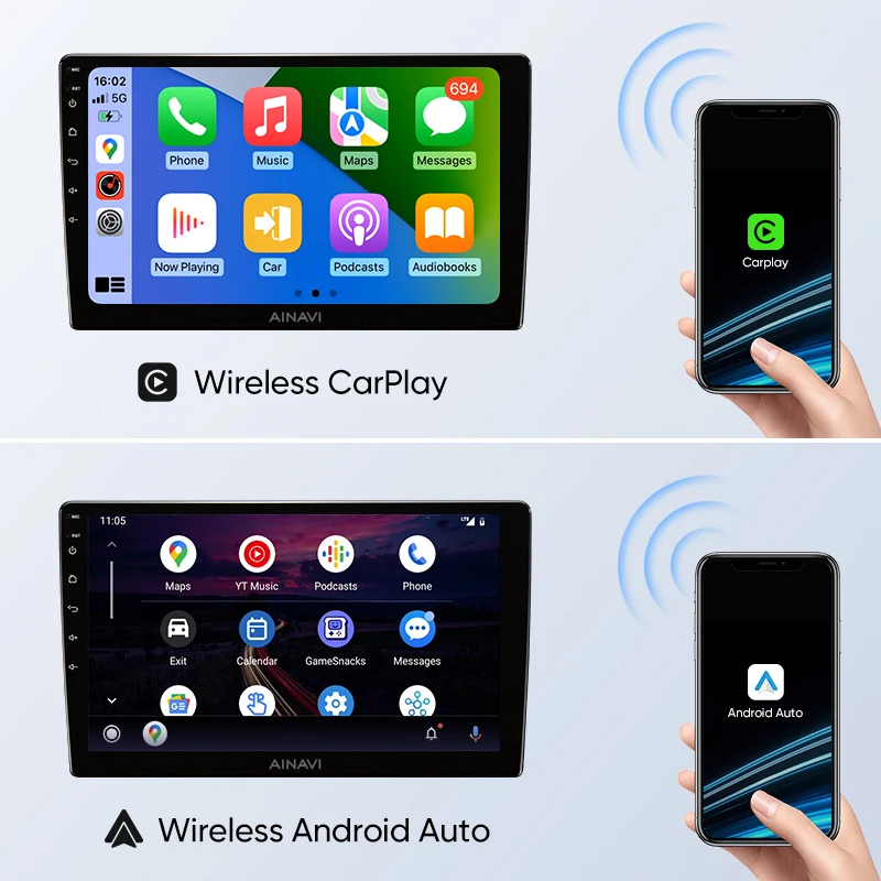 Фото Автомобильный радиоприемник Ainavi для Toyota RAV4 RAV 4 XA40 2012-2019 Carplay Android Авто Qualcomm автомобильный стерео Мультимедийный Плеер DSP 48EQ 2 Din №3