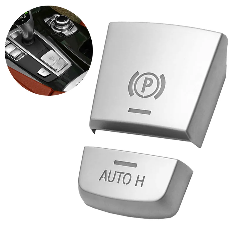 Electronic Parking Brake Switch Auto Button decorate Cover For BMW 5 7