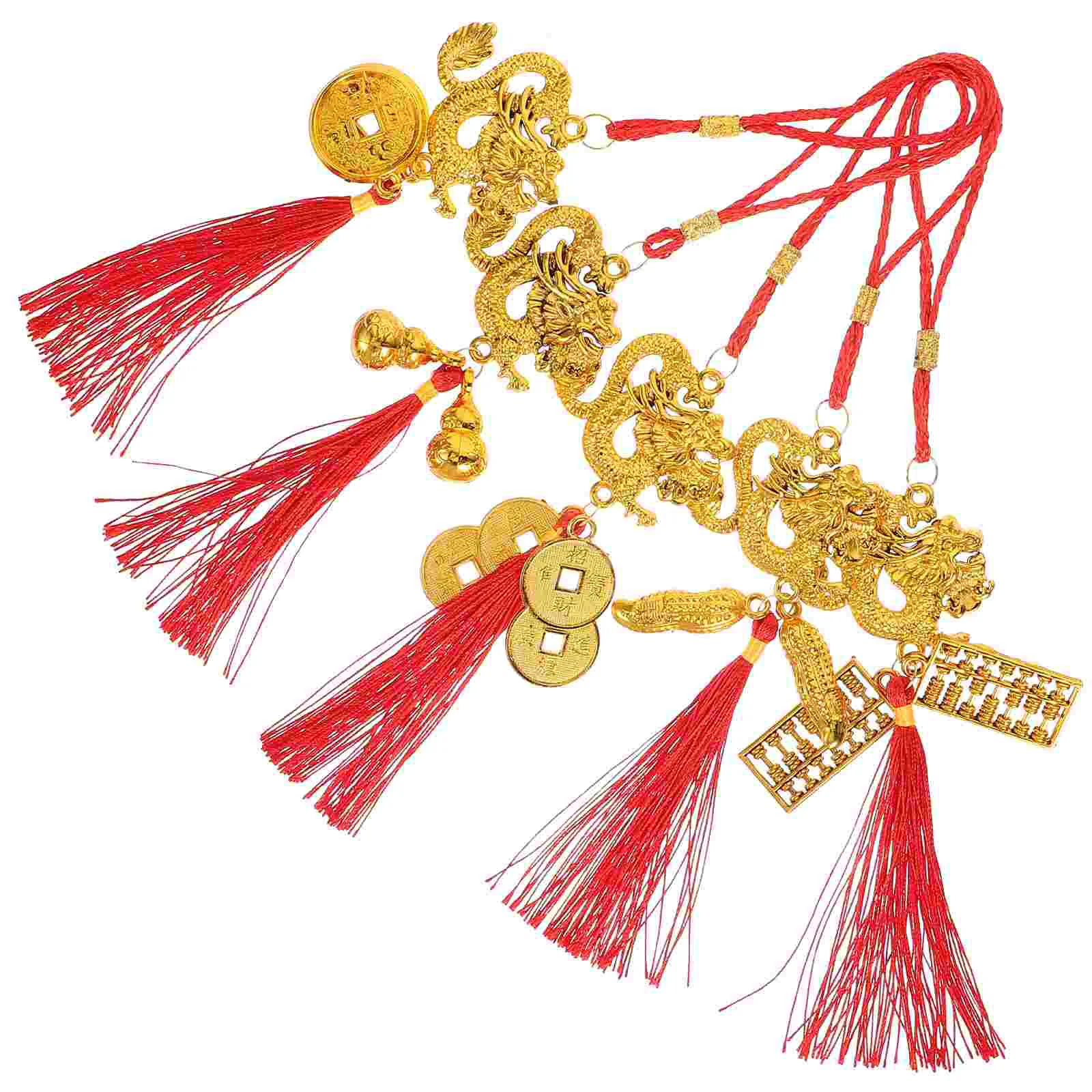 

Chinese New Year Tassel Dragon Pendant Bonsai Hanging Pendant Pendant Bonsai Spring Festival Party Window Decoration