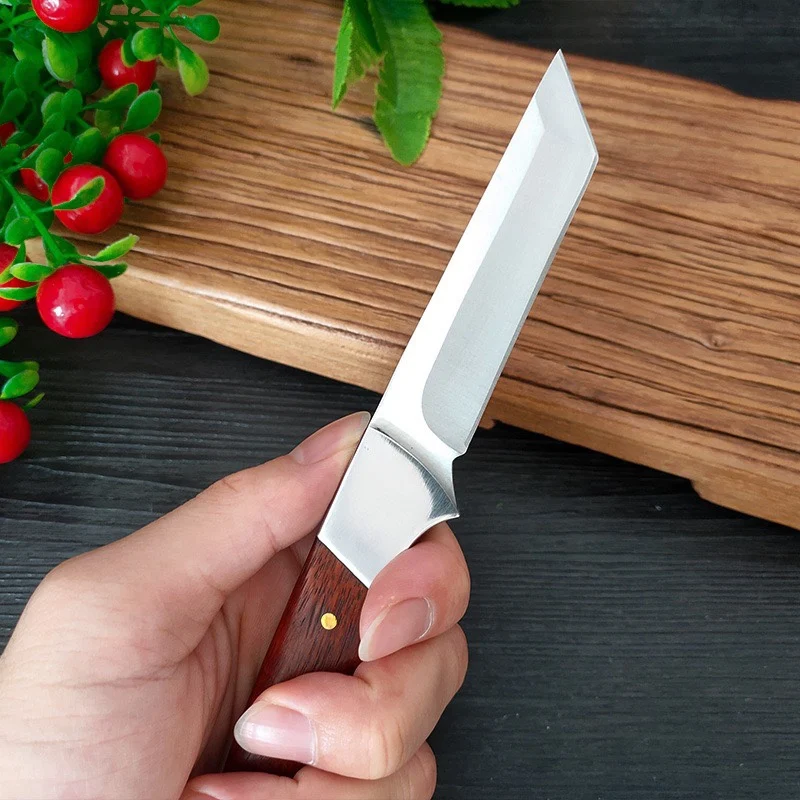 Boning Meat Cleaver Knife Stainless Steel Kitchen Mongolian Hand Meat Fruit Knife Roasted Whole Lamb Steak with Cover