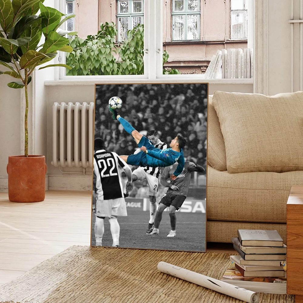 R-Ronaldo Football C-CR7 Anime Posters Sticky Fancy Wall Sticker for Living Room Bar Decoration Room Wall Decor anime poster anime stickers diy poster sticker