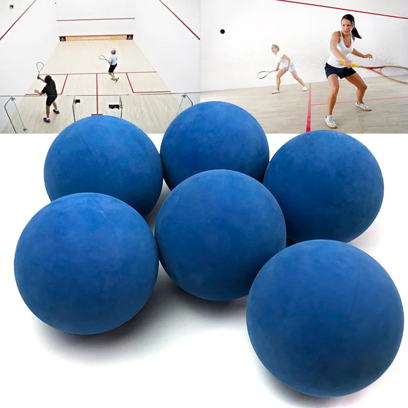 5.5cm Racquet Ball Squash Low Speed Rubber Hollow Ball Training Competition 5mm Thickness High Elasticity Bouncing squash balls