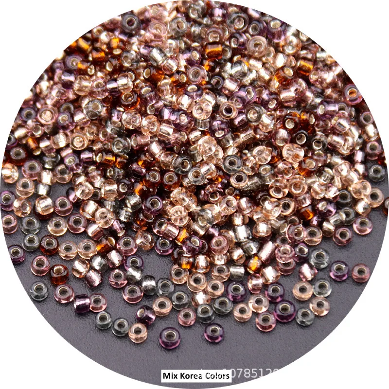 High-Quality Silver-Filled Glass Rice Beads for Jewelry & Clothing - Multiple Sizes Available
