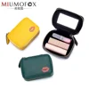 Mini Portable Portable Cosmetic Bag Leather Storage Bag Bag New Lipstick Envelope Small Lipstick Case Mirror 1