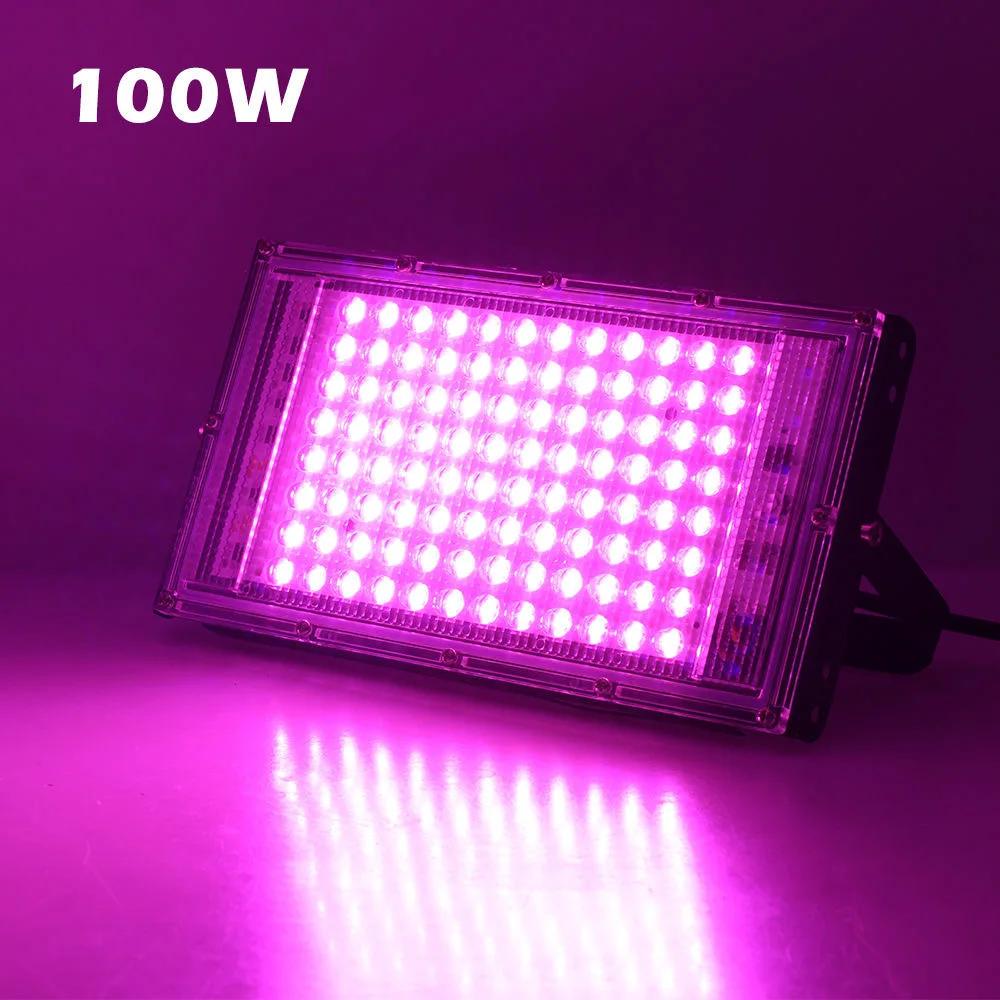 LED Grow Light Full Spectrum 220V 110V 50W 100W 380-440NM With EU Plug Led For Greenhouse Hydroponic Flower Seeding Phyto Lamp