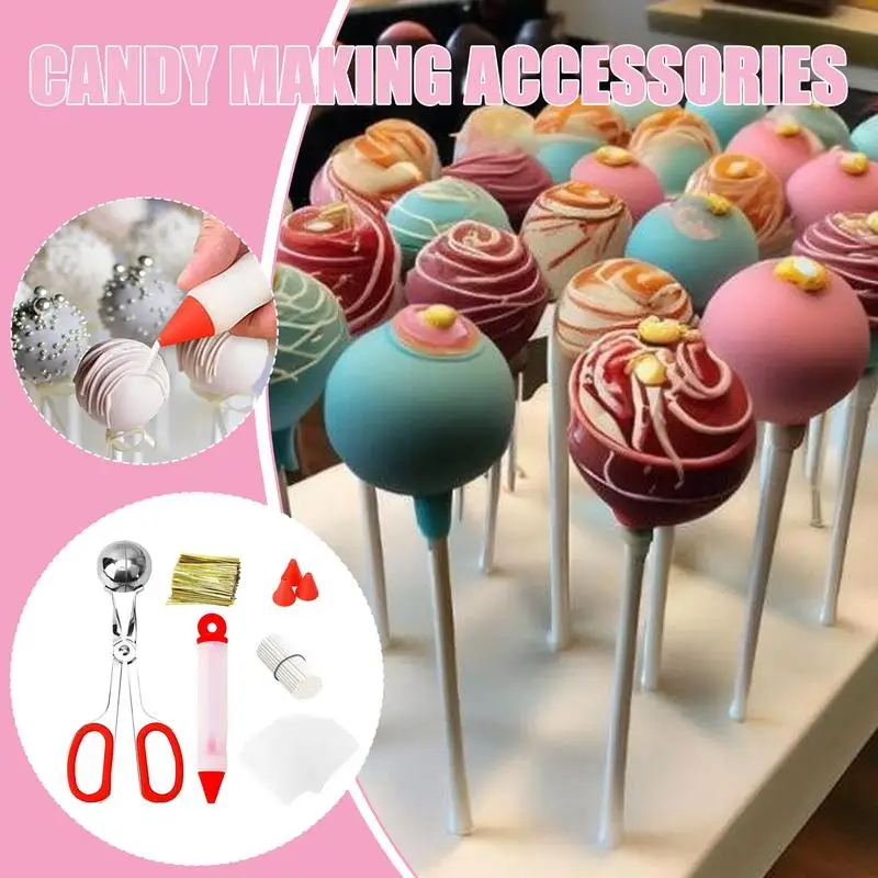 Lollipop Cake Pop Snack Bars Making Kit Funny Cake Decorating Supplies for Wedding Parties Birthday Making Candies Chocolates