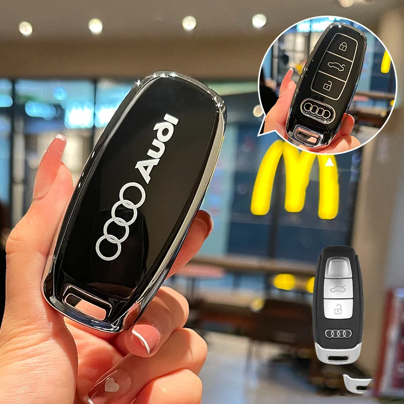 Soft TPU Car Flip Key Case Cover for Audi A1 A3 A6 etc