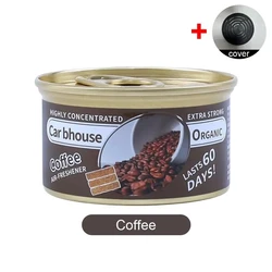 Luxury Car Aroma Diffuser - Elegant Wooden Fragrance Canister and Ornament (Coffee)