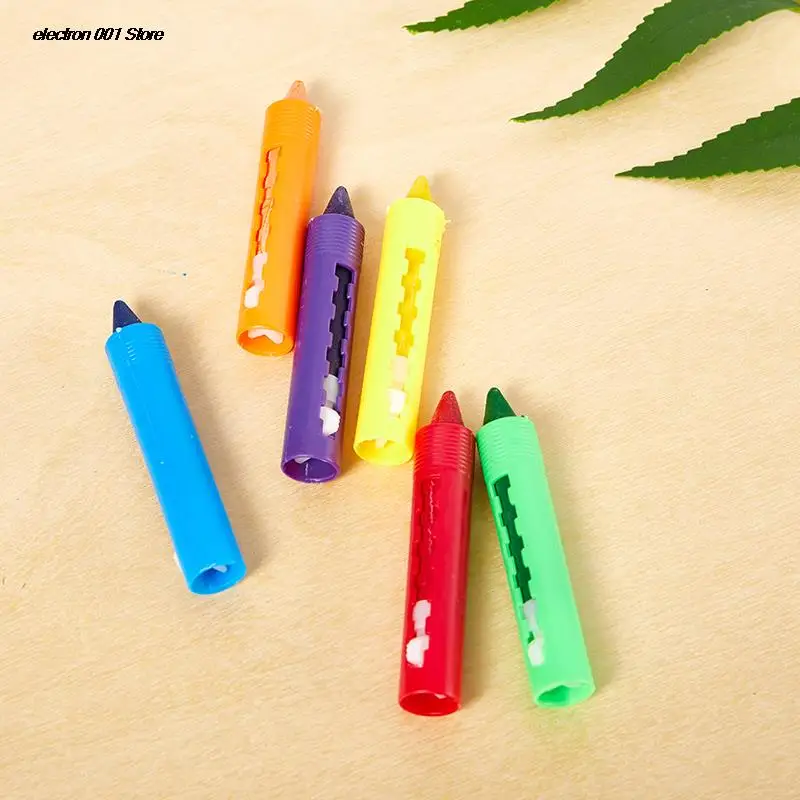 Washable Crayon Kids Baby Bath Time Paints Drawing Pens Toy for Halloween Makeup writing utensils 6Pcs colored crayons washable watercolor pen watercolor pen children painting supplies