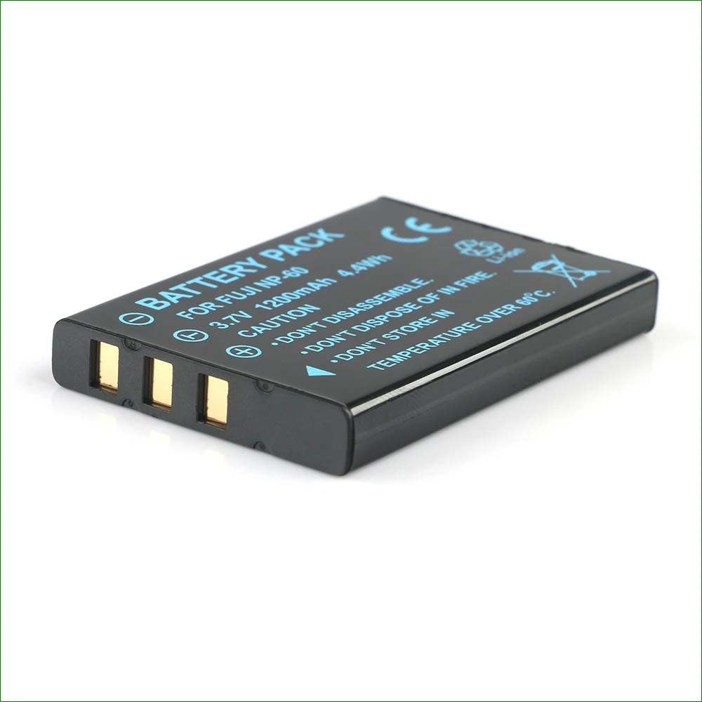 Batteria Np60 Px1656 Batteria Per Fotocamera 1200Mah Per Toshiba Camileo H10 H20 P10 P30 S10 Hd Pro Hd