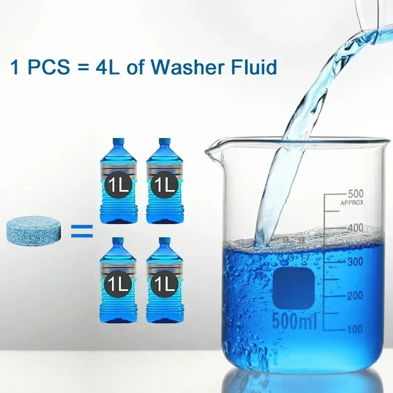 Glass Cleaner Effervescent Tablets for Car Home