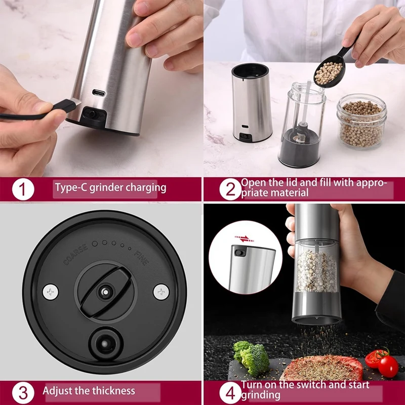 Buy Wholesale China Ubs Electric Pepper Grinder Rechargeable Salt