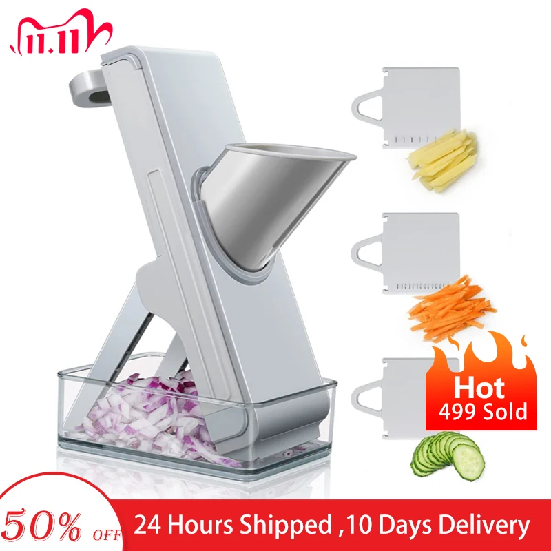 Multifunctional Vegetable Cutter Adjustable Grater Shredding Artifact