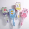 Girl Cartoon Plastic Airbag Comb Quicksand Sequin Hairdressing Comb Plastic Comb Glitter Massage Comb Cartoon Cute Fruit Comb 1