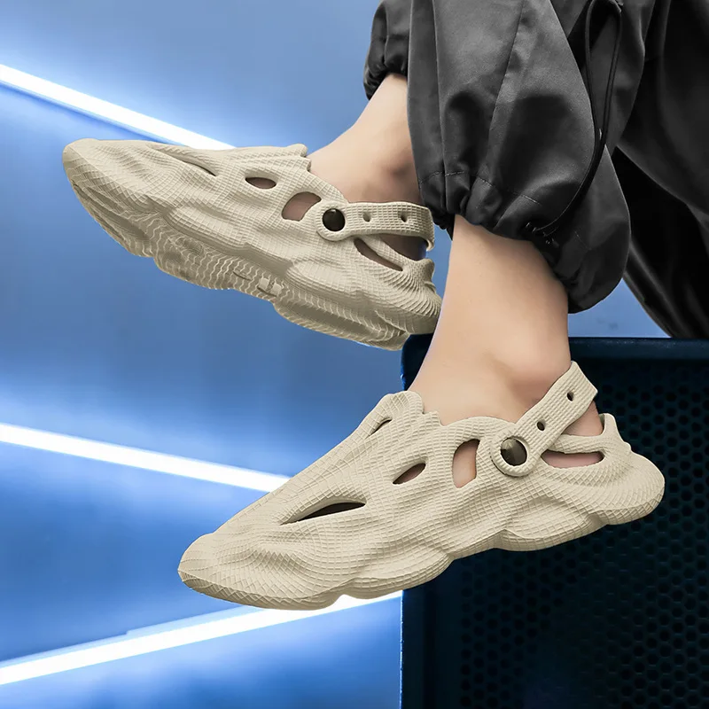 Summer Men Slippers Comfortable Platform Outdoor Sandals 2023 Beach Slippers Flip Flops Male Indoor Home Slides Bathroom Shoes