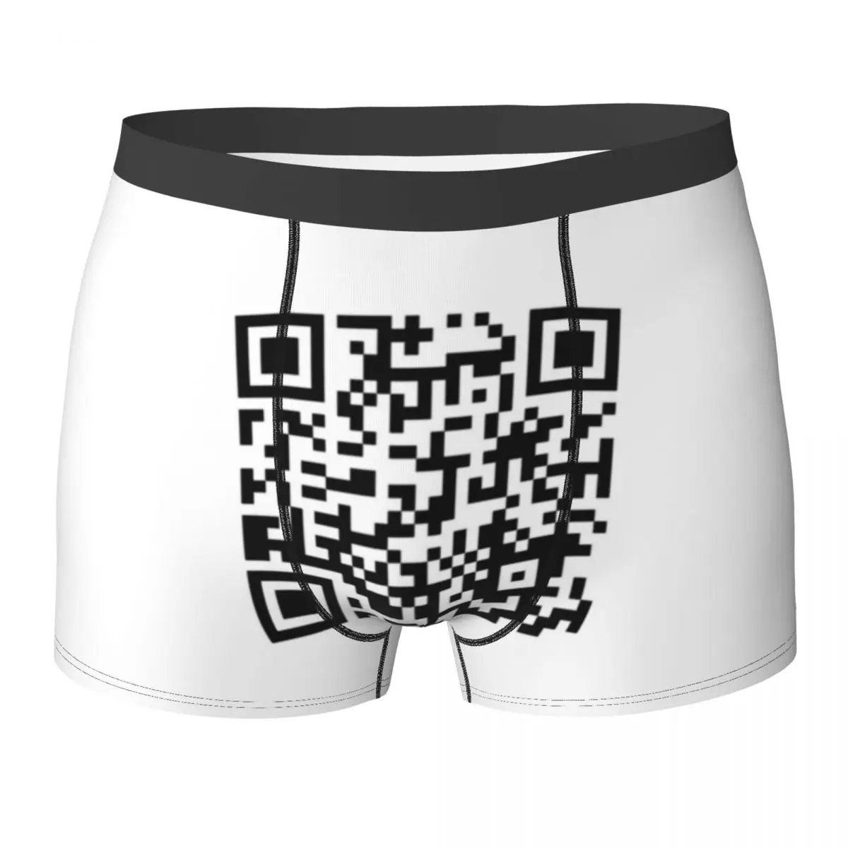 

Трусы-боксеры мужские с QR-кодом, удобное нижнее белье, шорты для мужчин, подарки бойфрендам, 2 шт.