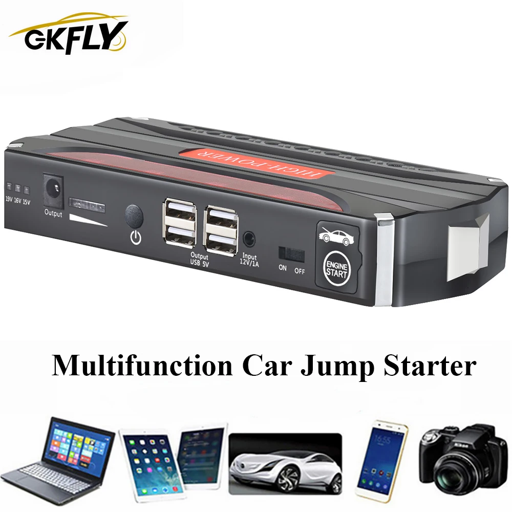 Gkfly Multifunction Emergency Car Jump Starter 12v 600a Portable Power