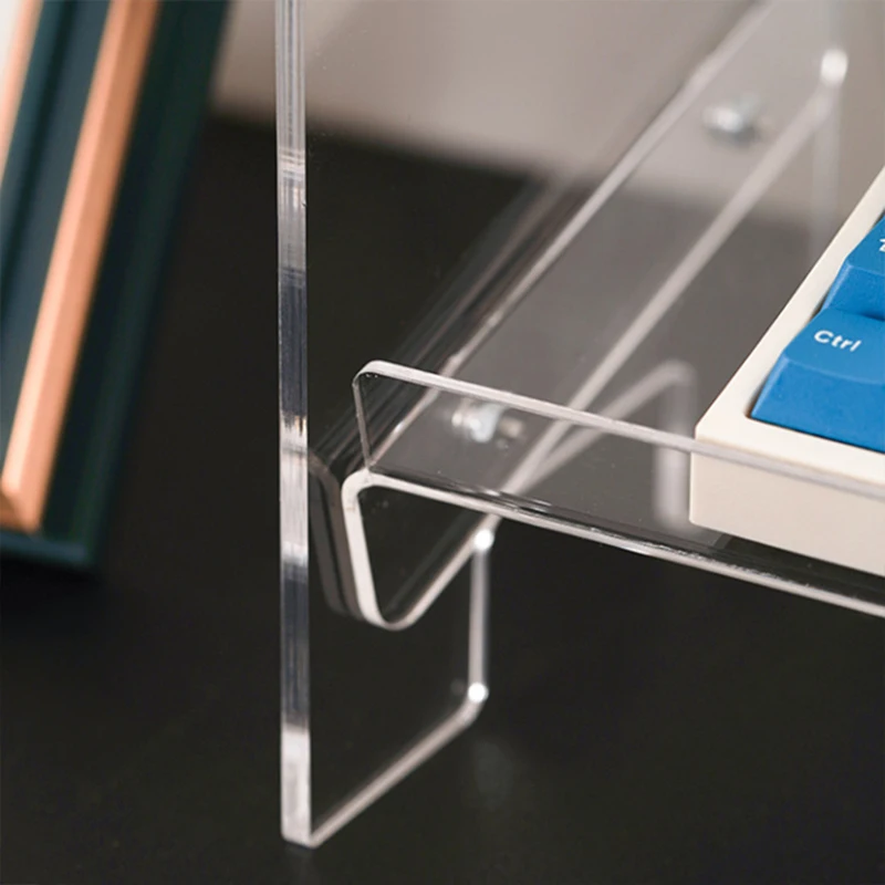 Transparent Acrylic Keyboard Display Stand Keyboard Mouse Desktop Organizer Acrylic layer Rack keyboard tray Desktop Organizer 5