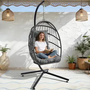 Outdoor Hanging Egg Swing Chair 1