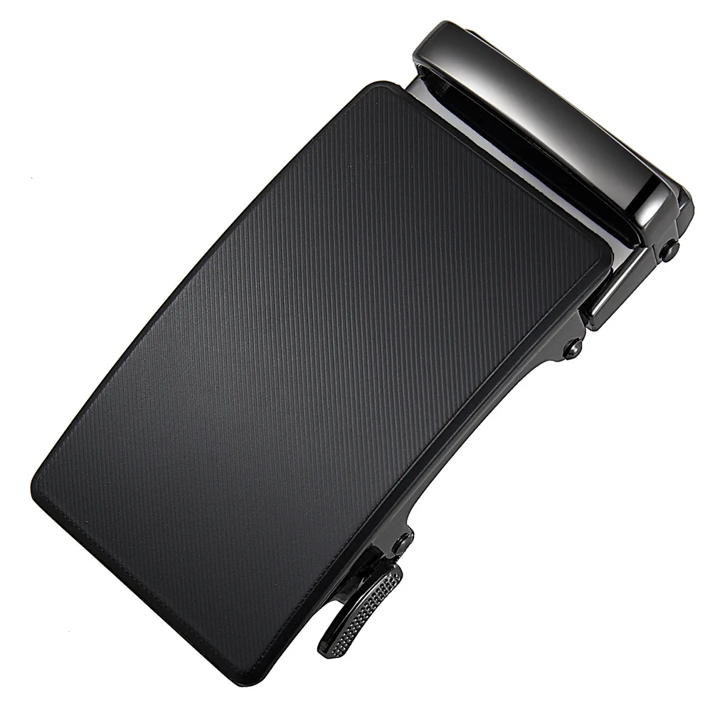 3.5CM Men's Belt Buckle Black Matte Automatic Buckle Belt Accessories Classic Hundred Alloy Luxury Designer