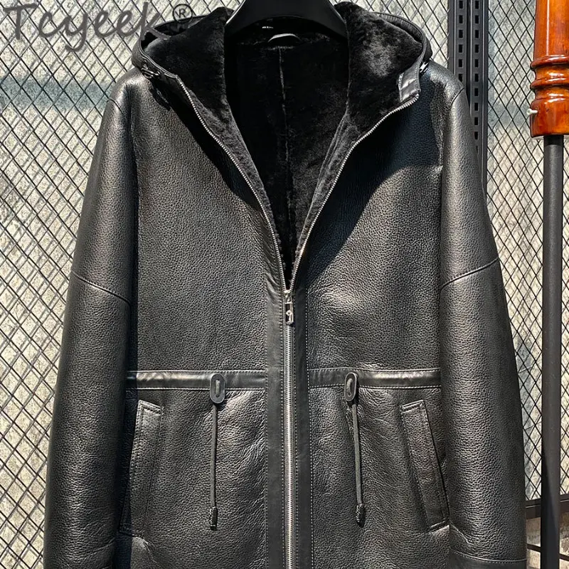 Men's Winter Jacket 2022 Genuine Leather Original Real Fur Coat Men's