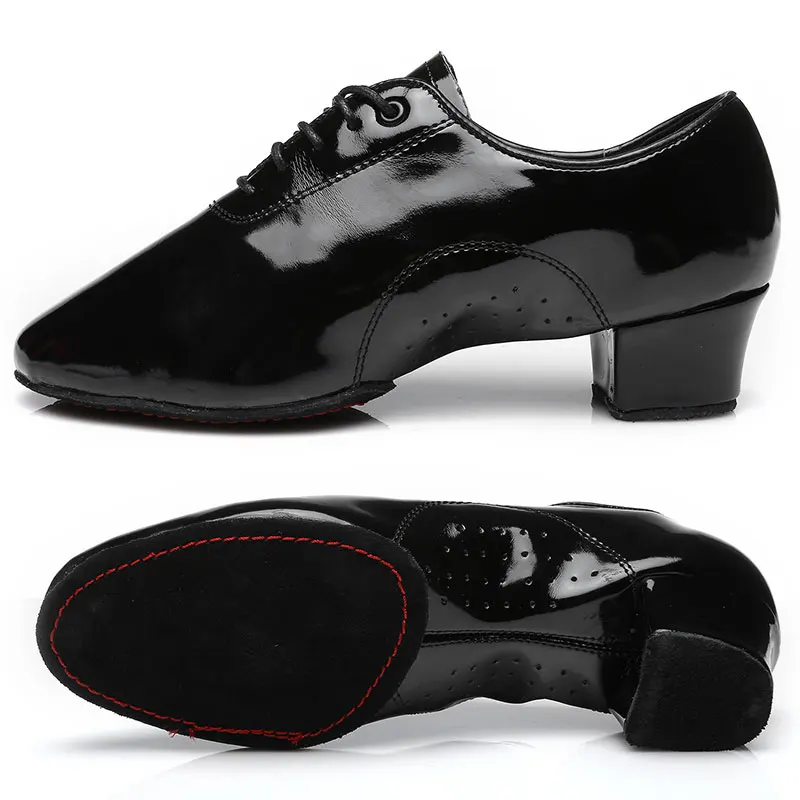 New Genuine Leather Shoes Men's Modern Latin Dance Shoes Dance Hall Tango Adult Standard Dance Shoes Dance Sneaker Jazz Shoes