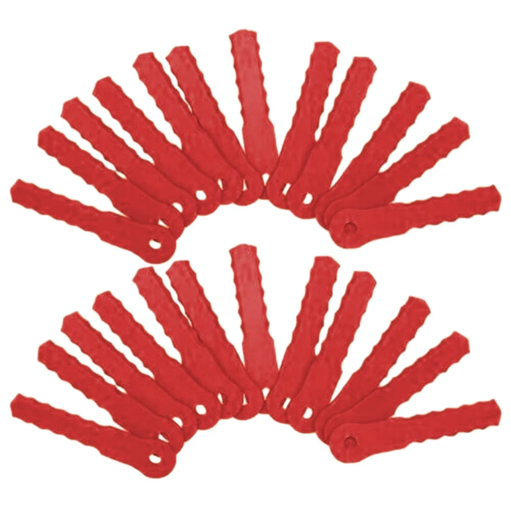 

24pcs Plastic Blades Green And Red For 70289A Push-N-Load Cordless Grass Trimmer Strimmer Parts Garden Power Tool Accessories